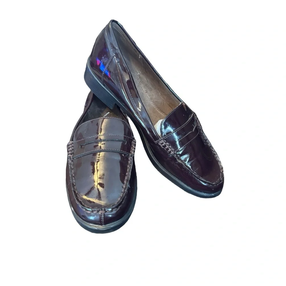 AEROSOLES Wine Penny Loafers Flats Women’s Size 8.5